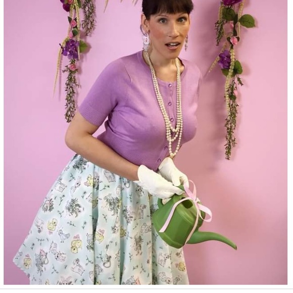 ๐ Whimsical Easter skirt by Hell Bunny ๐ - Picture 1 of 7